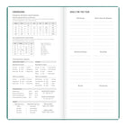 Letts of London - 2027 Agenda mince Woodland semaine sur deux pages – 5-7/8" x 3-1/8" – Couleurs assorties – Multilingue-Papier blanc issu de sources durables