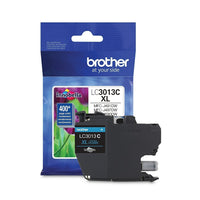 Brother - Cartouche d'encre cyan LC3013CS, rendement élevé-Cartouche d'encre cyan authentique Brother LC3013CS, rendement élevé, paquet simple