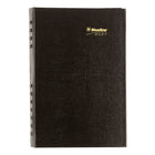 Blueline - 2027 Agenda quotidien CoilPro avec couverture rigide à texture imitation lézard – 8 po x 5 po – Noir – Bilingue-Horaire de rendez-vous de 7 h a.m. à 7 h 30 p.m., à intervalles de 30 minutes pour la semaine complète