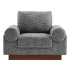 Modway - Oasis Rembourré Tissu Fauteuil - Gris-Capacité de poids : 200 lb