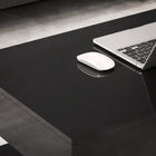 HOMCOM - Table basse à finition brillante avec éclairage LED réglable - noir brillant-Revêtement en mélamine résistant aux rayures pour un nettoyage facile
