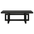 Hudson&Canal - Table basse rectangulaire Breslow 47" L - Grain noir-La table est fabriquée à partir de matériaux MDF de haute qualité et durables