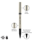 uni-ball - Stylos à bille roulante Deluxe rétractables - 0,7 mm - noir - paquet de 12-0.7mm Pointe Fine