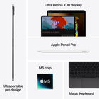 Apple - iPad Pro 11 po - Écran Ultra Retina XDR - Puce M5 - 256 Go SSD - Wi-Fi + Cellular - Argent-Déverrouillez iPad Pro, payez en toute sécurité, connectez-vous dans les apps et bien plus – d’un seul regard
