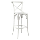 Modway - Gear Tabouret de bar - Blanc-Tabouret de bar de ferme moderne