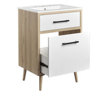 Modway - Maverick 24" Vanette de salle de bain - Chêne blanc-8