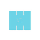 Garvey - etiquettes vierges bleues (310U) compatibles avec les etiqueteuses Avery Dennison 216 et Sato PB-2, 15 000 etiquettes-etiquettes bleues vierges Garvey à deux lignes; 8 caracteres sur 8 caracteres