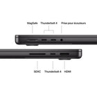 Apple - Portatif MacBook Pro 14 po - puce M5 - SSD 1 To - Mémoire unifiée 16 Go - Noir Infini - Anglais-CAMÉRA ET AUDIO DE POINTE – Profitez d’un son limpide et d’un cadrage toujours parfait grâce à la caméra Center Stage 12 Mpx, aux trois micros de qualité studio et aux six haut-parleurs avec Audio spatial et prise en charge de Dolby Atmos