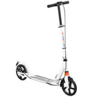 Qaba - Trottinette pliable pour enfants avec 4 hauteurs réglables - blanc-Le guidon s’ajuste pour s’adapter à la croissance de votre enfant 