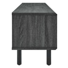 Modway - Kurtis 60 po Meuble TV, Fusain-Pieds en bois