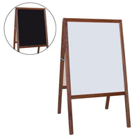 Flipside - Chevalet de présentation teinté avec tableau noir blanc effaçable à sec/tableau noir - 107 x 61 cm-Idéal pour les annonces, les soldes et les promotions, les menus et bien plus encore.