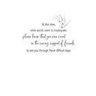 Mill Brook Studio - Cartes de souhaits Sympathie avec enveloppes – 5-3/8 po x 7-3/4 po – Fleur – paquet de 18-Imprimées sur un papier de qualité non couché