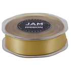 JAM Paper - Ruban de satin double face - 7/8" l x 25 m - Or-Notre ruban décoratif est fabriqué à partir de satin double face de la plus haute qualité, avec une finition lisse !