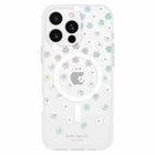 Kate Spade - Coque de protection avec MagSafe pour iPhone 16 Pro Max - Fleurs éparses-Conçu pour être utilisé avec les accessoires MagSafe d’Apple