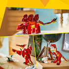 LEGO - Creator Le dinosaure féroce-Les 3 jouets de dinosaures LEGO pour enfants ont plusieurs caractéristiques mobiles