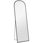 HOMCOM - Miroir pleine longueur - 19,7 po l x 63,6 po H - noir-Le miroir pleine longueur permet de voir facilement l'ensemble de la tenue 