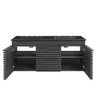 Modway - Render Fixation murale de 48" Vanette de salle de bain - Noir charbon-7