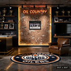 Edmonton Oilers Canavs 2025 Conference Champions - Toile encadree - 31" x 22"-Dimensions finales: 31.5x22.5