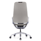 Decent Living - Chaise de bureau Nexten Pro, dossier haut, Blanc cassé-Profondeur, hauteur et inclinaison d'assise réglables