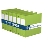 Davis Group Super économie, Reliure à anneaux ronds 3 po, paquet de 6 – Vert Lime-3 Reliure À Anneaux