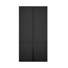 Manhattan Comfort - Rivington bibliothèque moderne à 4 étagères avec armoire 40" - Noir-Garantie limitée du fabricant de 30 jours