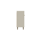 Manhattan Comfort - Buffet Bradley 53,54 po style Mid-Century Modern - Blanc Cassé-Assemblage à domicile requis Tout le matériel inclus