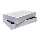 Eddie's - Boîte à vêtements - 19X - 19" x 12" x 3" - Blanc - Paquet de 50-Boîte cadeau