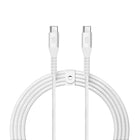 LOGiiX - Vibrance Braid 1,2M USB-C vers USB-C - Blanc-Câble USB-C vers USB-C de 1,2 m (3,94 pieds) pour charger et synchroniser les appareils USB-C