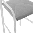 Modway - Raleigh Empilables Terrasse extérieure Aluminium Tabouret de bar - Gris blanc-Capacité de poids de la chaise : 300 lb