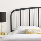 Modway - Nova Métal Tête de lit jumelée - Gris-Hauteur ajustable