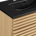 Modway - Render 30" Vanette de salle de bain - Noir de chêne-Assemblée requise