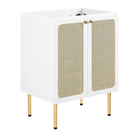 Modway - Chaucer 24" Armoire de toilette de salle de bain (lavabo non inclus) - Blanc-MDF et panneau de particules