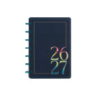 The Happy Planner - Planificateur daté format mini 2026–2027 à reliure à disques - 7-1/2 po x 6-11/16 po - Expression abstraite-Comprend un signet, un autocollant thématique et 3 mois bonus