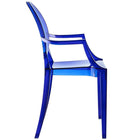 Modway - Casper Fauteuils de salle à manger Ensemble de 2 - Bleu-Polycarbonate solide