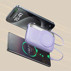 Shuji - Série True Colour 10 000 mAh Batterie externe portable - Violet-Capacité de batterie de 10000 mAh offrant une alimentation portable fiable pour les téléphones intelligents et appareils mobiles compatibles
