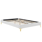 Modway - Sutton Performance Velvet Cadre de lit King, Blanc-Cadre de lit King
