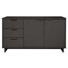 Manhattan Comfort - Buffet moderne Granville 140 cm - Gris foncé-Moderne-contemporain avec une touche de glamour - Buffet pour salle à manger et salon