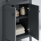 Modway - Nantucket 24" Armoire de toilette de salle de bain (lavabo non inclus) - Gris-Bassin d’évier non inclus