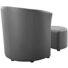 Modway - Divulge Fauteuil et ottoman - Gris-6