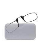 ThinOptics 2.5 Noir Lecteur avec Pod Blanc Universel - Noir-Le produit comprend les lunettes de lecture ThinOptics et l'étui universel avec un adhésif sans résidu à coller sur votre téléphone / étui ou toute autre surface dure et plate