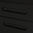 Vinsetto - Classeur à 3 tiroirs format lettre/A4 avec roulettes verrouillable - noir-Équipé d’un plumier