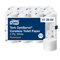 Tork - Papier hygiénique sans mandrin à grande capacité Premium 2 épaisseurs - Paquet de 36-Ces rouleaux offrent le double de la capacité normale