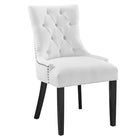 Modway - Regent Touffe Tissu Chaise à manger - Blanc-Chaise de salle à manger à touffes