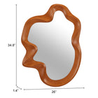 Zuo - Miroir Foz - Brun-Garantie limitée de 3 ans