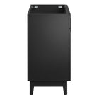 Modway - Miles 36" Armoire de toilette de salle de bain (lavabo non inclus) - Noir-Bassin d’évier non inclus