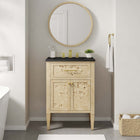 Modway - Elysian 24" Vanette de salle de bain - Burl noir-Trous centraux de 8"