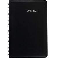 Staples - Agenda scolaire hebdomadaire/mensuel 2026-2027 - 8 1/2 po H x 5 1/2 po l - Bleu - bilingue-14 mois : juillet 2026 - août 2027