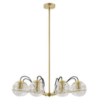 Modway - Hanna 8-Lumière Lustre - Or clair-Ampoules : 8 E26, 25W max, G45 (non incluse)