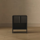 Manhattan Comfort - Table de nuit contemporaine Novara 22" à 1 tiroir - Noir-Garantie limitée du fabricant de 30 jours