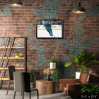 Frameworth - Macklin Celebrini Sharks de San Jose action - toile encadree - 31,5 po x 22,5 po-6